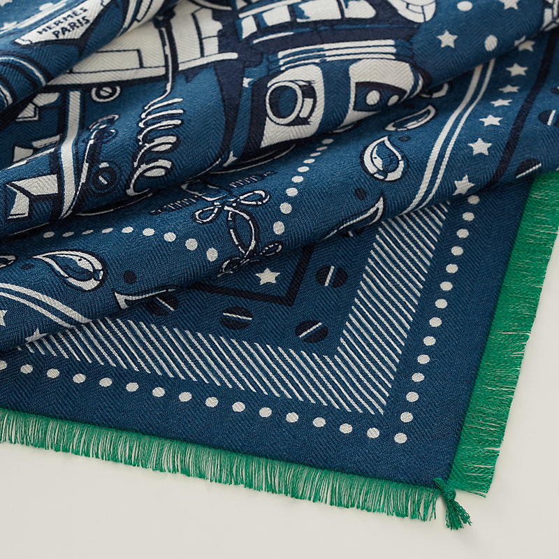 カ*ネ様 エルメス　スカーフ　BRANDEBOURGS Neo Brandebourgs Bandana Frange scarf 65 | Hermès USA